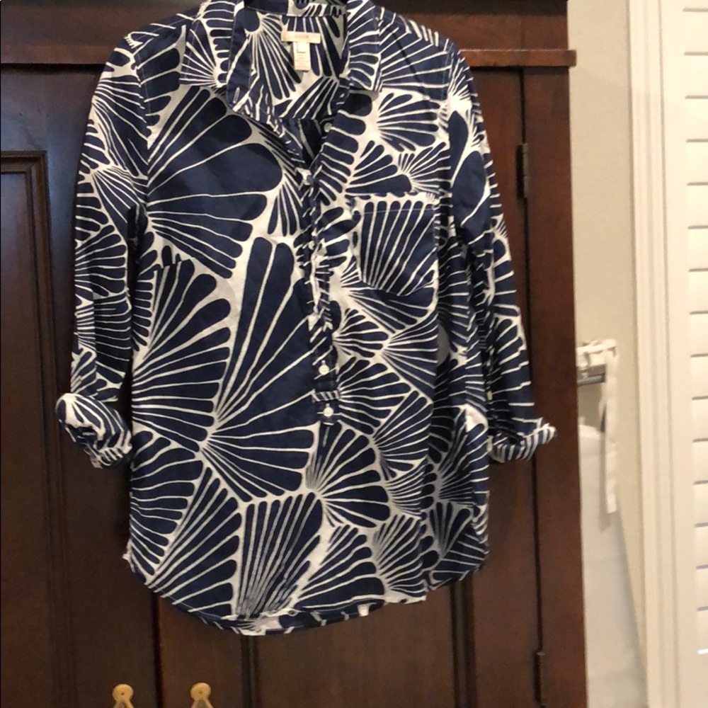 JCrew hawaiinish theme shirt
